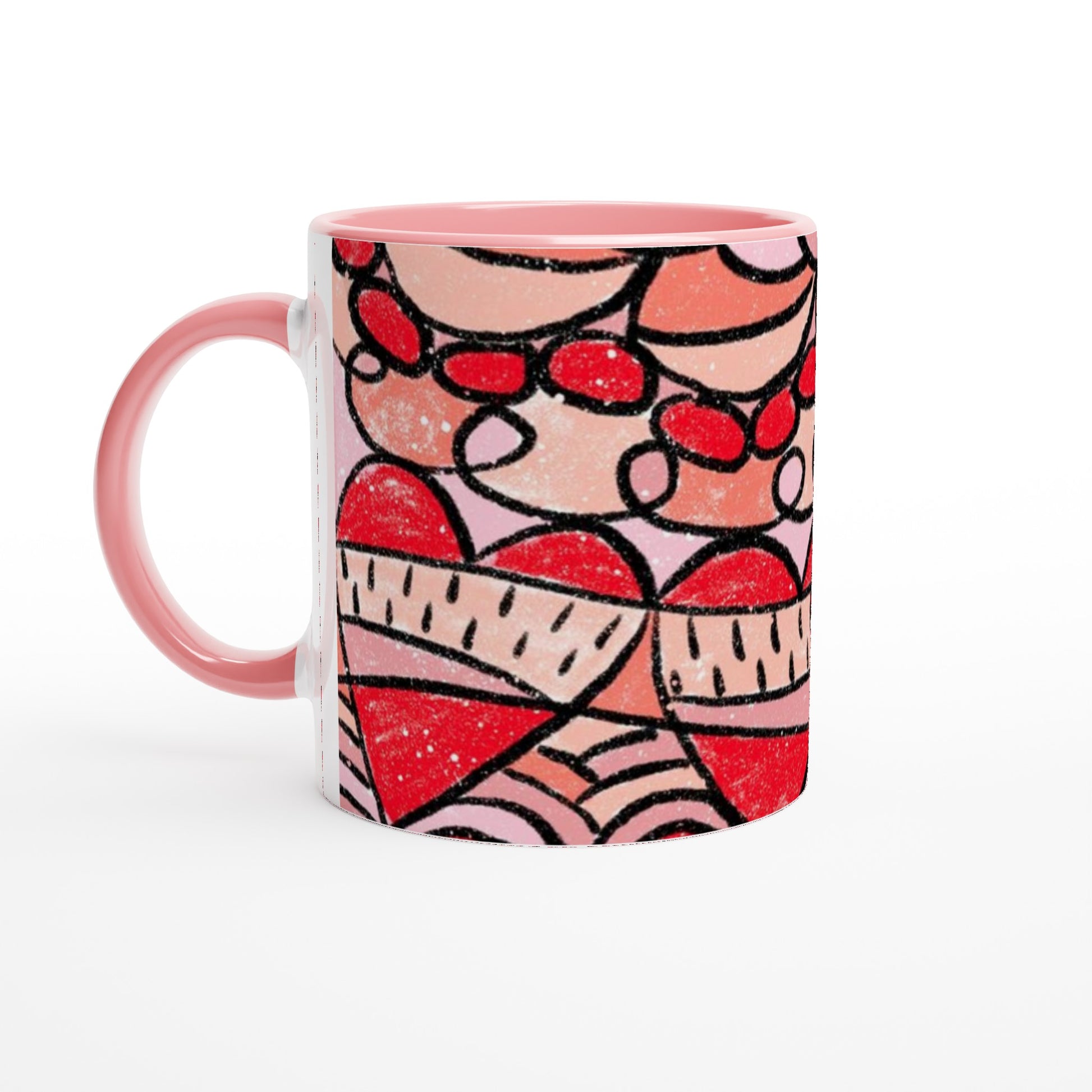Pink Doodle Love Mug