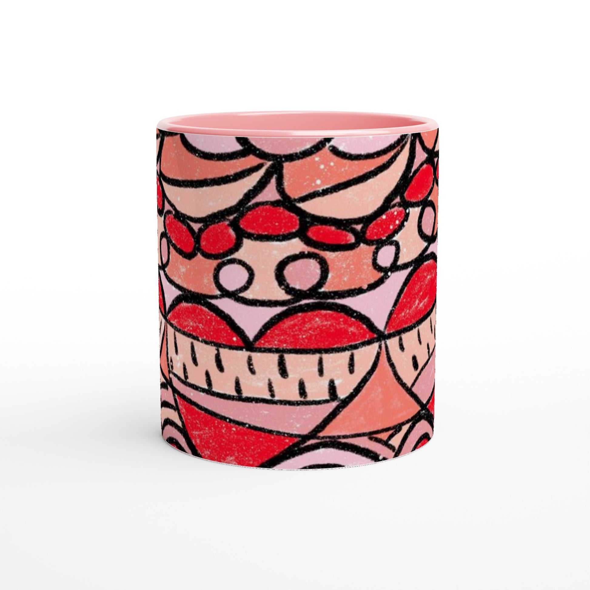 Pink Doodle Love Mug