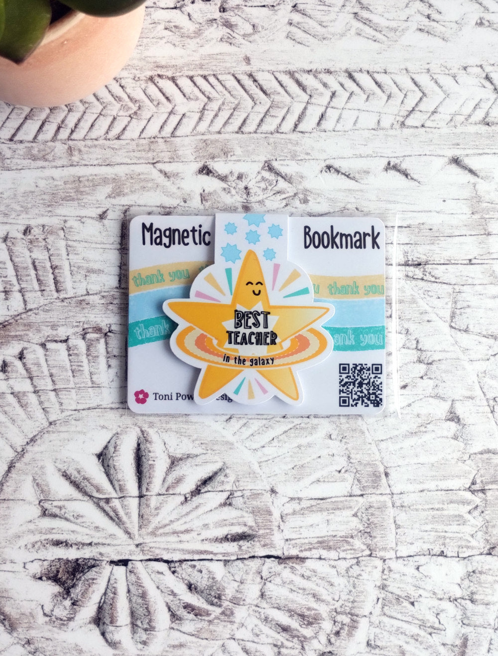 Best Teacher In The Galaxy Cute Magnetic Bookmark