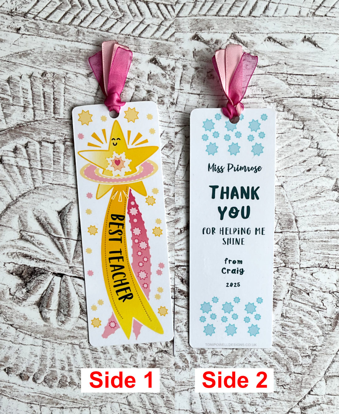 Best teacher in the galaxy bookmark