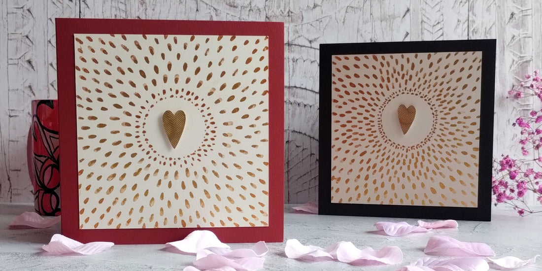 Love Shines Valentine's Hand Painted Greeting Cards