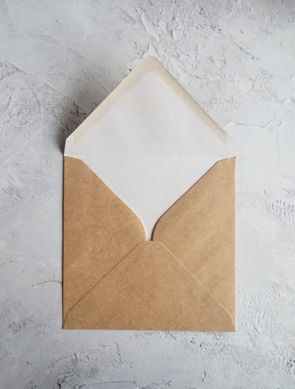 Recycled square envelope