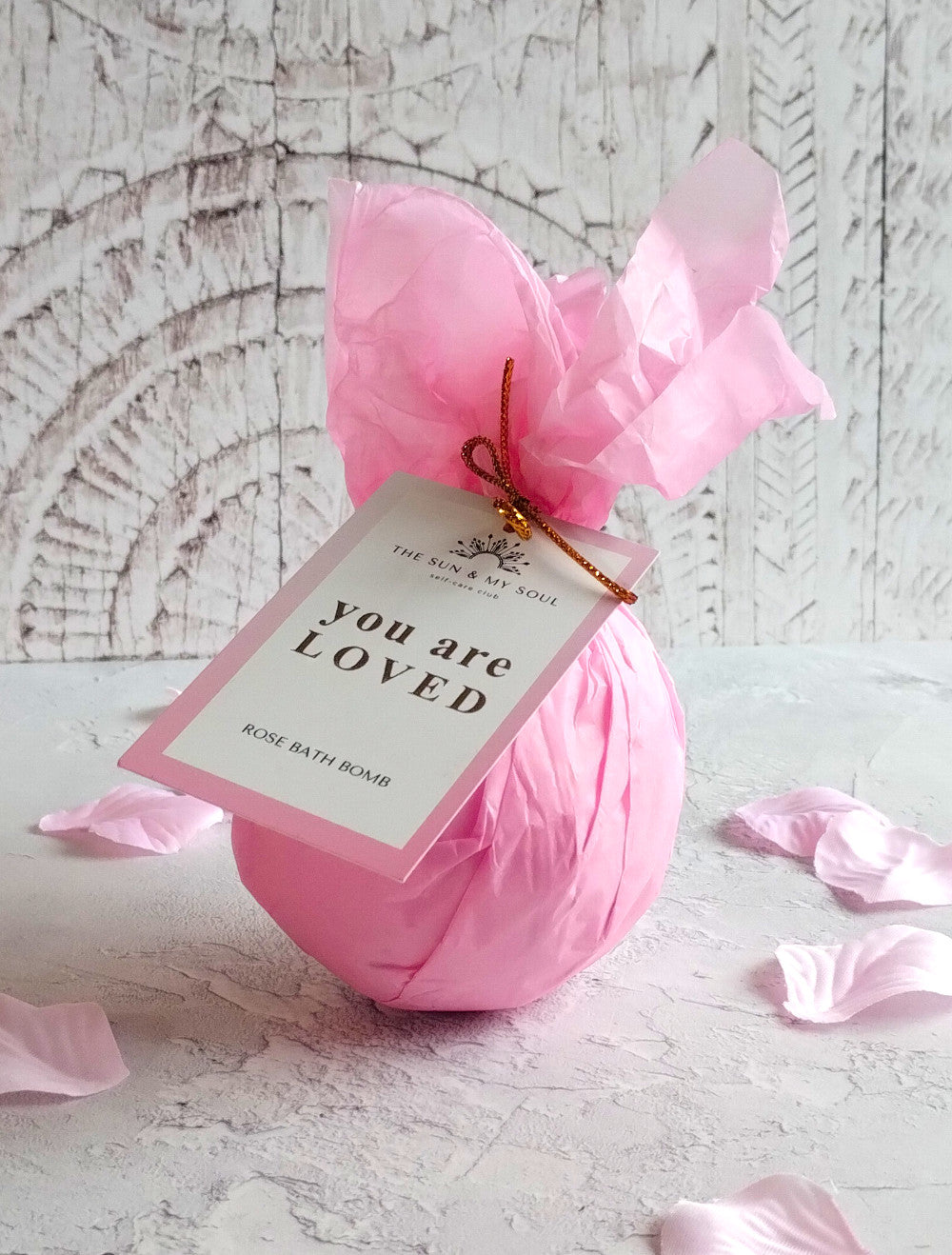 You Are Loved Rose Bath Bomb