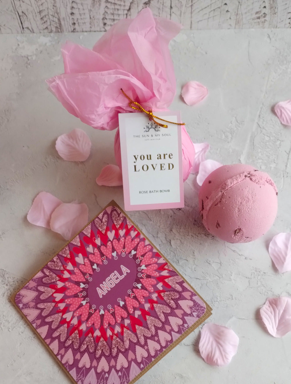 You Are Loved Rose Bath Bomb