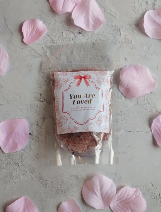 You Are Loved Luxury Rose & Ylang Ylang Himalayan Bath Salts