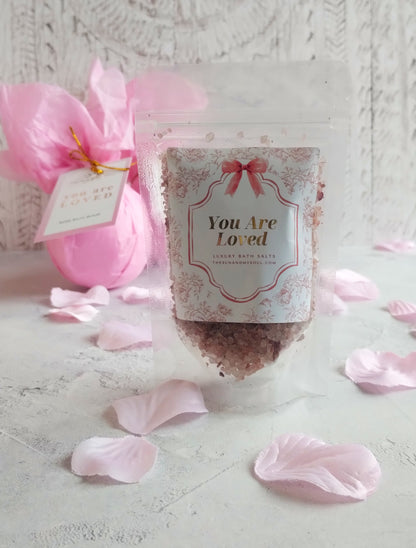 You Are Loved Luxury Rose & Ylang Ylang Himalayan Bath Salts