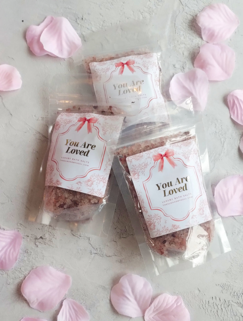 You Are Loved Luxury Rose & Ylang Ylang Himalayan Bath Salts