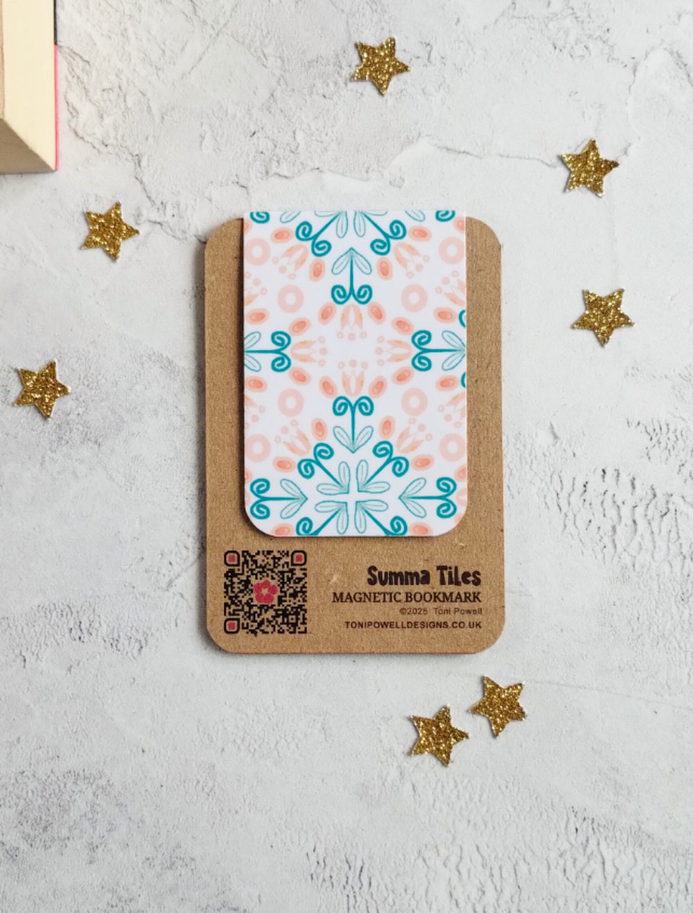 Summa Tulips Magnetic bookmark with floral pattern design