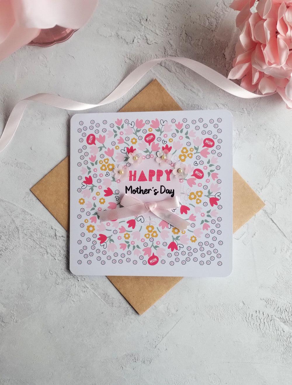 Mum Blooms Mother's Day Card