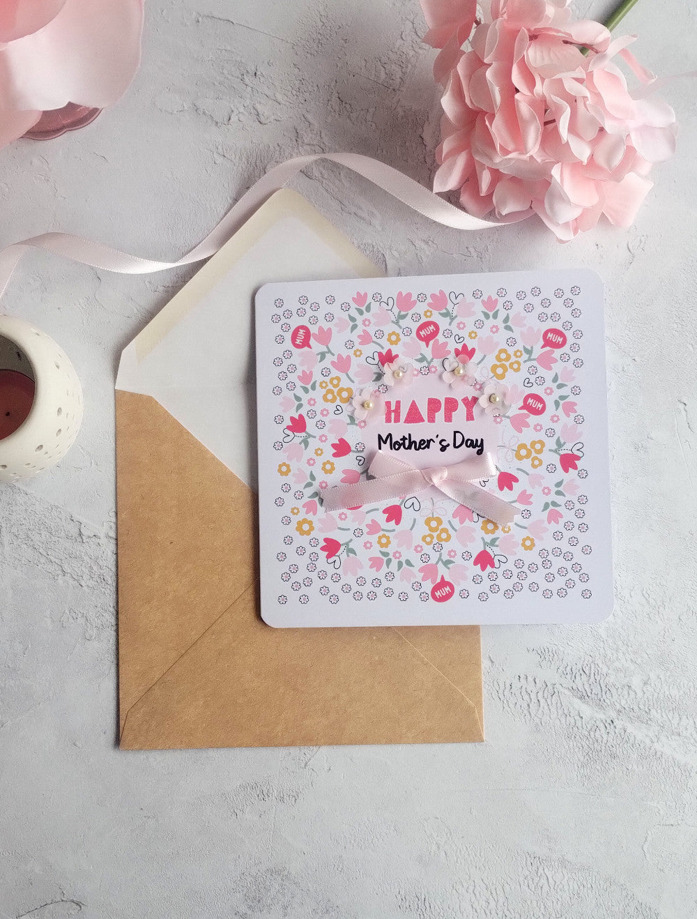 Mum Blooms Mother's Day Card