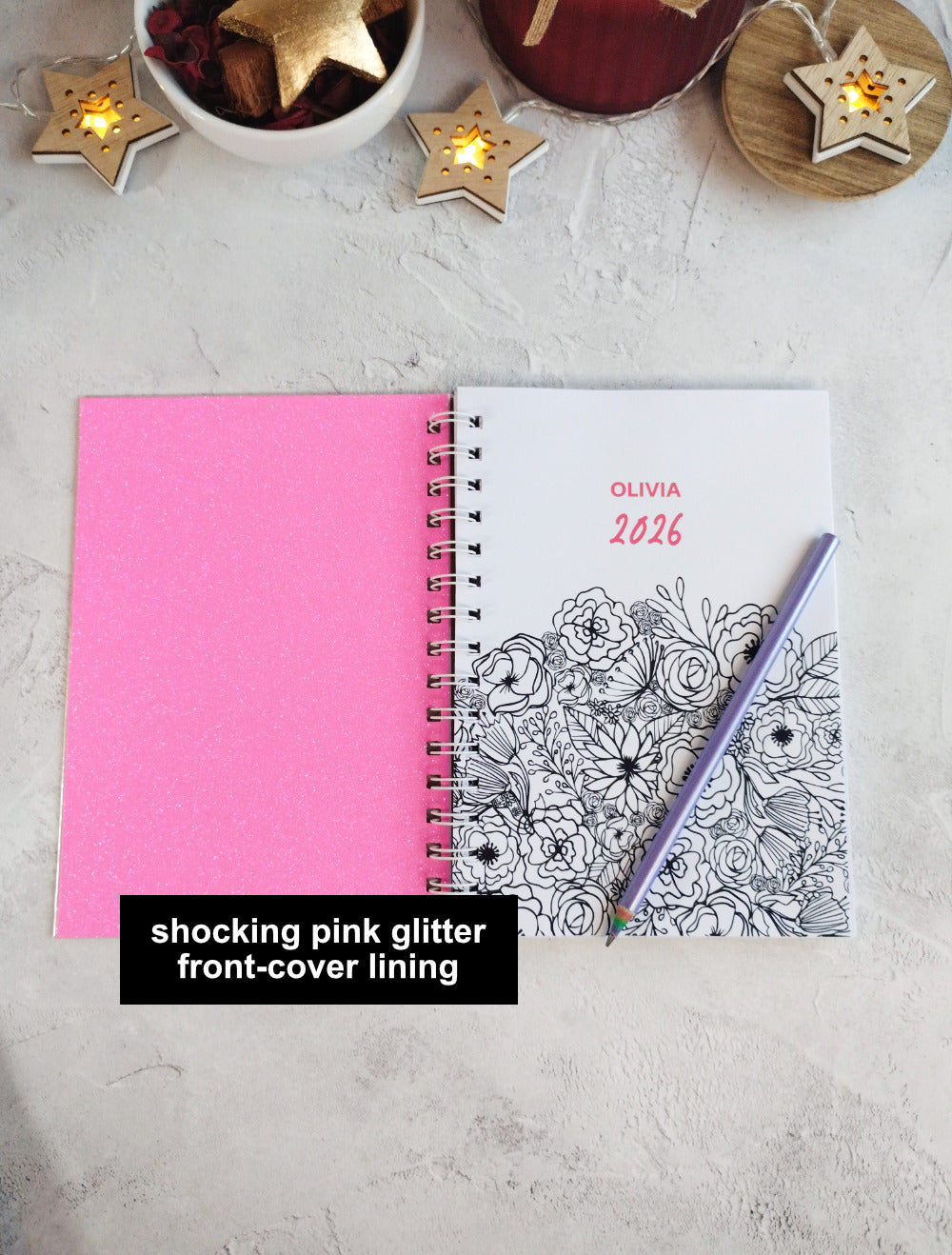 Notes Blossom Personalised Handmade Notebook