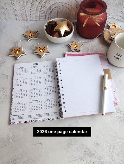 Notes Blossom Personalised Handmade Notebook