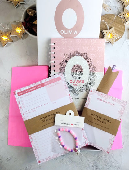 Notes Blossom Personalised Handmade Gift Box