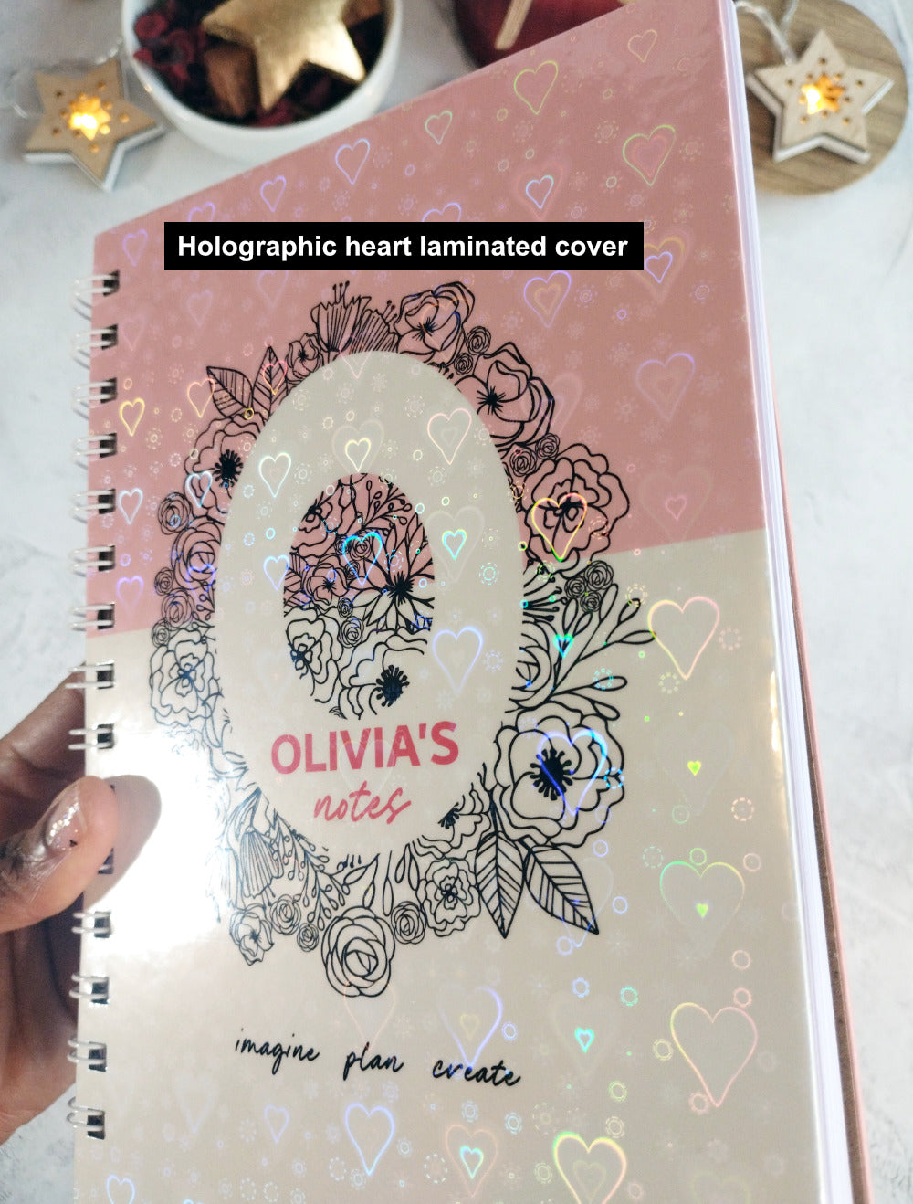 Notes Blossom Personalised Handmade Notebook