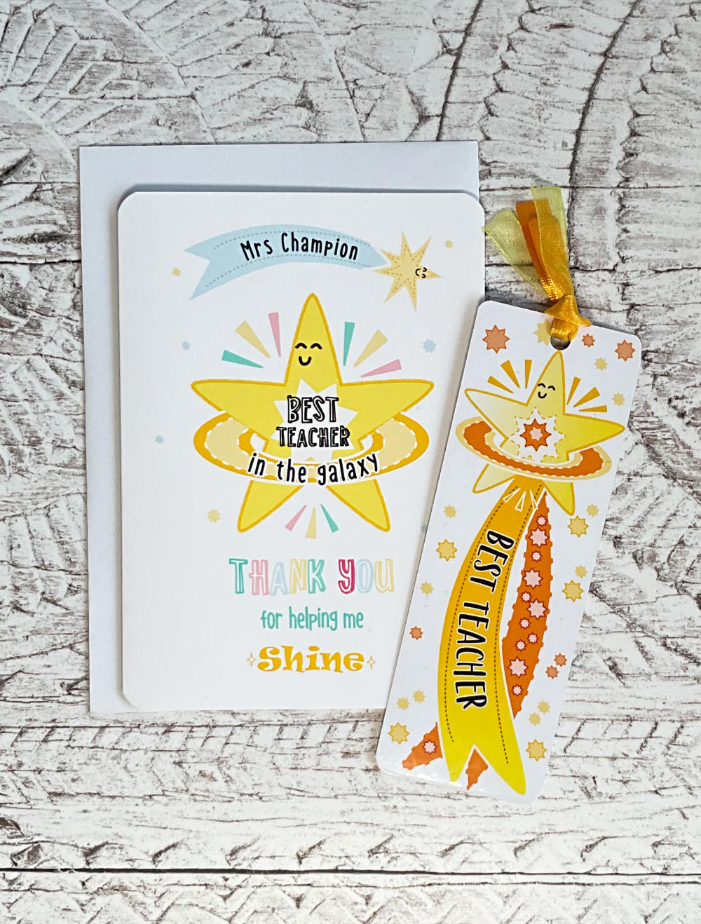 Personalised Best Teacher Greeting Card
