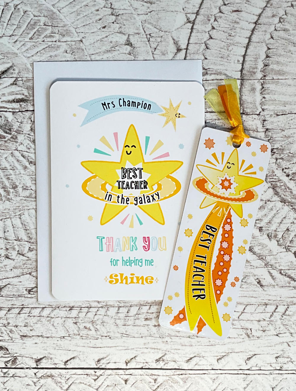 Personalised Best Teacher Greeting Card
