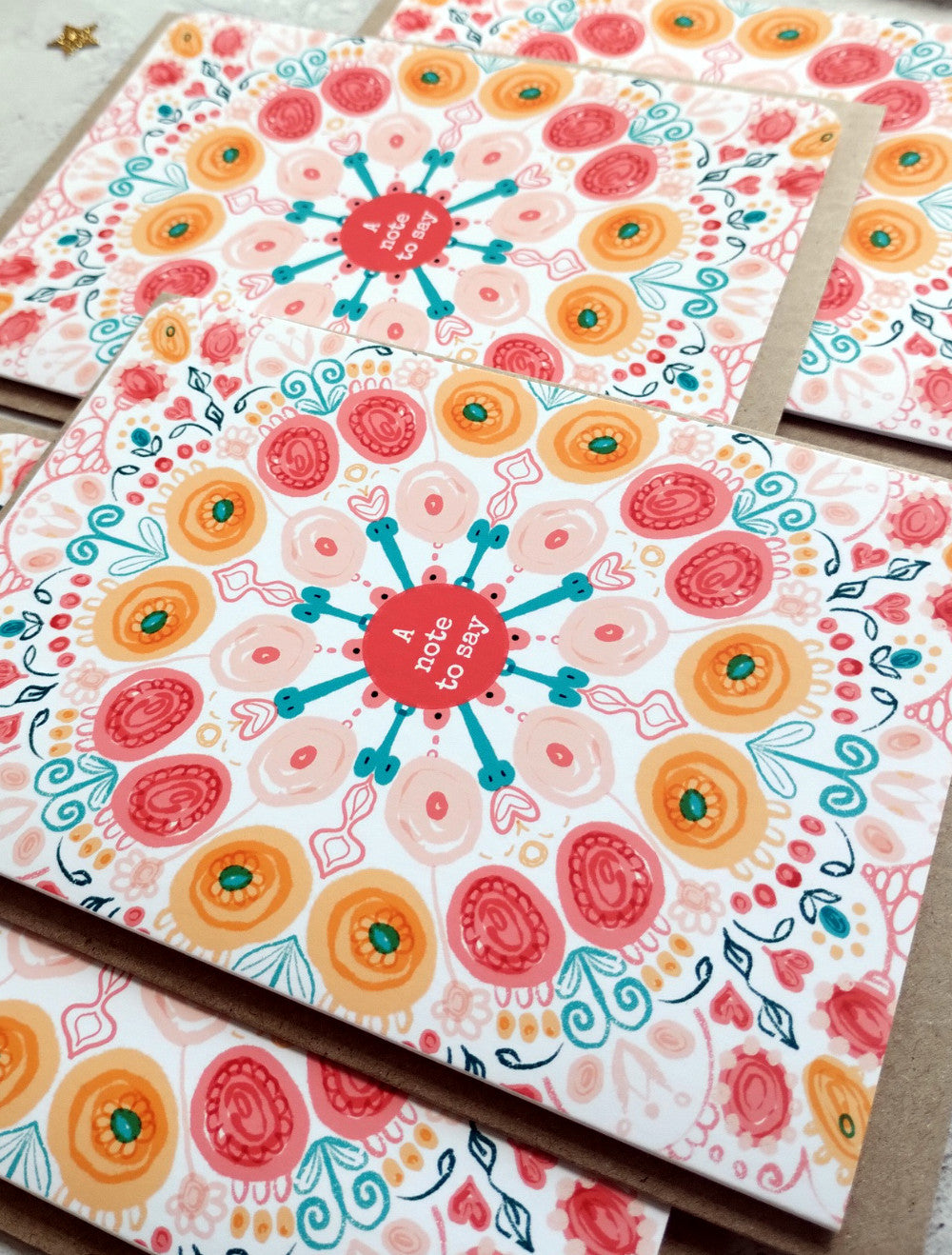 Summa Burst Note Cards (4 Pack)