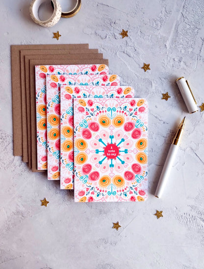 Summa Burst Note Cards (4 Pack)