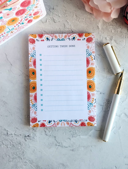 Summa Burst A6 To Do List Notepad– 50 Sheets 120gsm Summer Stationery