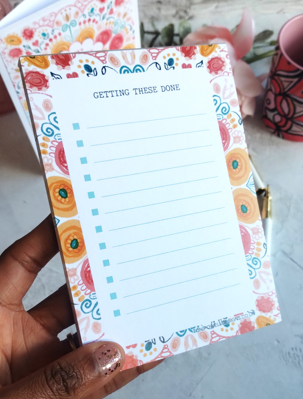 Summa Burst A6 To Do List Notepad– 50 Sheets 120gsm Summer Stationery