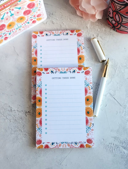 Summa Burst A6 To Do List Notepad– 50 Sheets 120gsm Summer Stationery