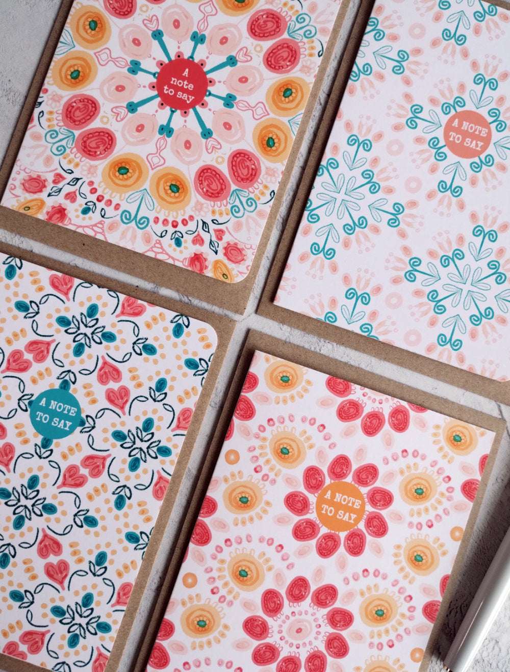 Summa Mixed Note Cards (4 Pack)