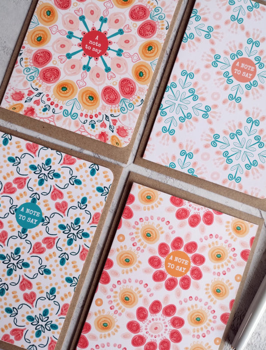 Summa Mixed Note Cards (4 Pack)