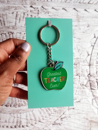 Greatest Teacher Keyring