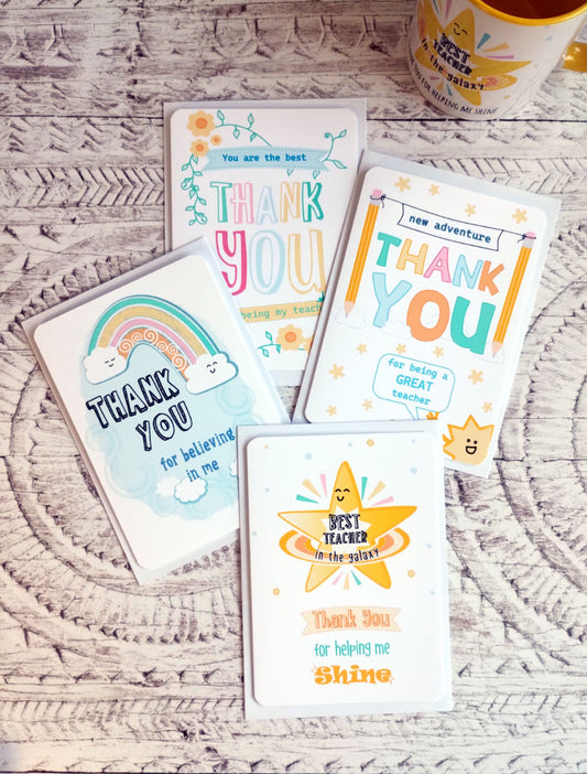 Thank You Teacher Greeting Card Multipack